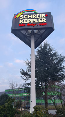 Leuchtwerbung Werbetürme in Lüneburg